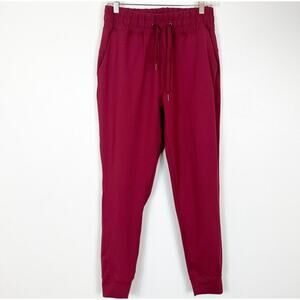 Barbell Contour Joggers in Berry Red Women's Large